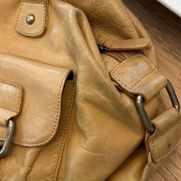 Bo Bo bags LA Y2K genuine leather handbag vintage tan - Picture 9 of 9